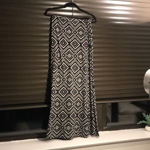 Patterned Maxi Skirt